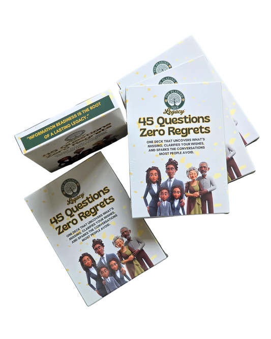 45 Questions Zero Regrets Card Deck™