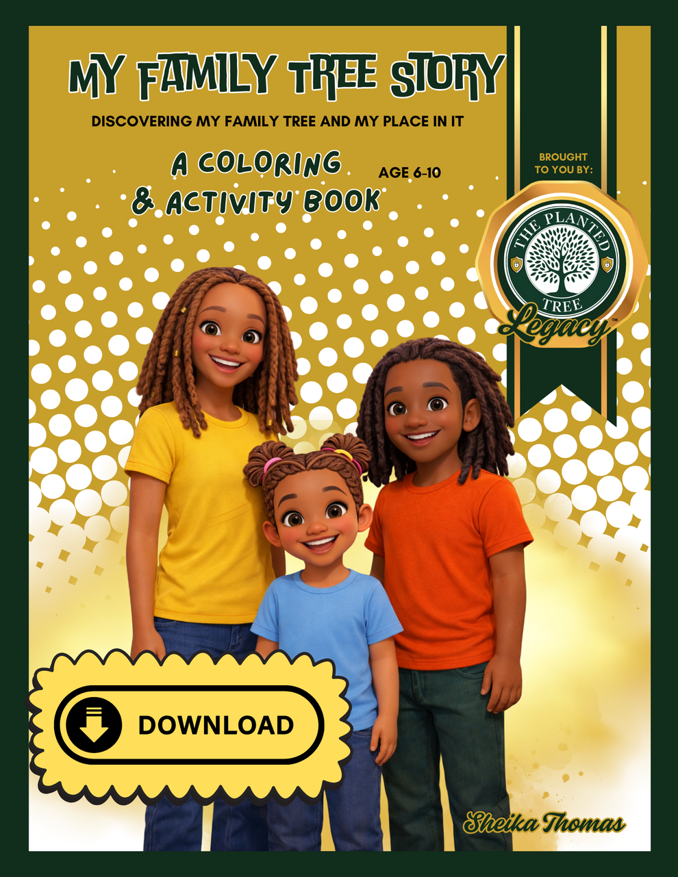 My Family Tree Story™ Coloring & Activity Book (Download) – The Planted ...
